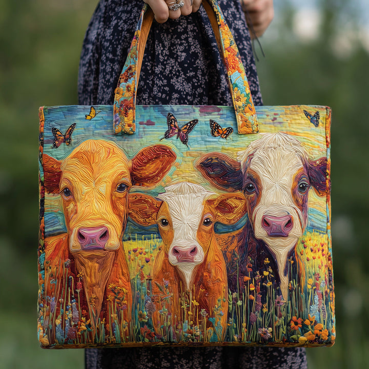 Moo Meadows Tote Bag with Embroidery GFTOMA3382