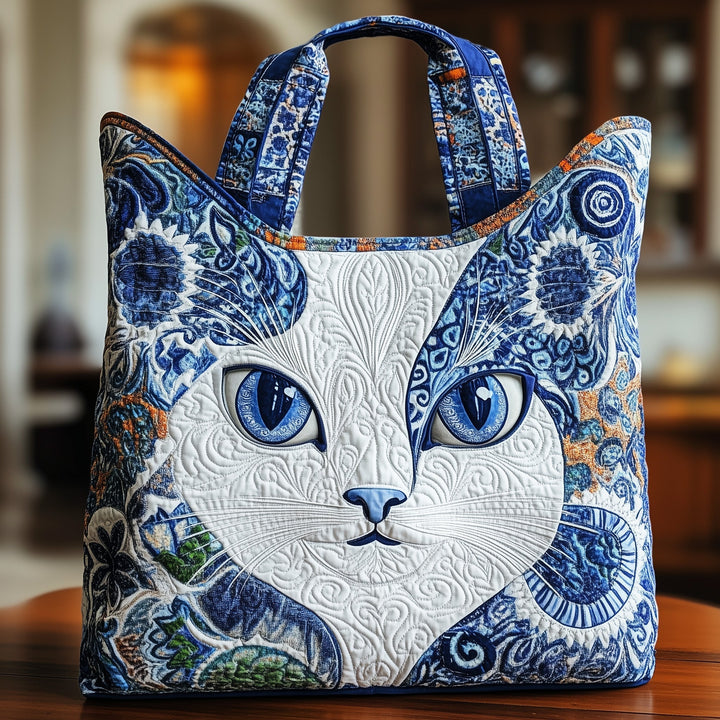 Impressive Tote Bag with Cat Embroidery GFTOMA4472