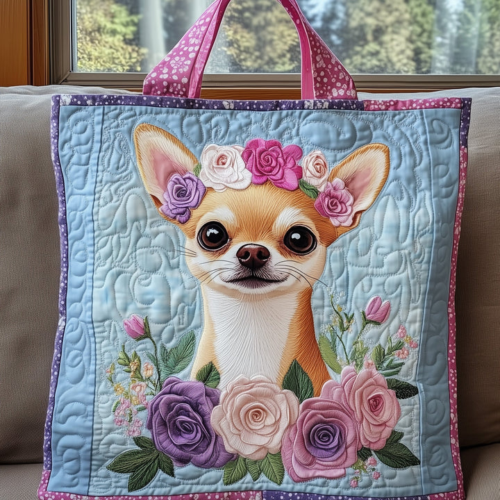 Embroidered Chihuahua Tote Bag - Code GFTOMA4624