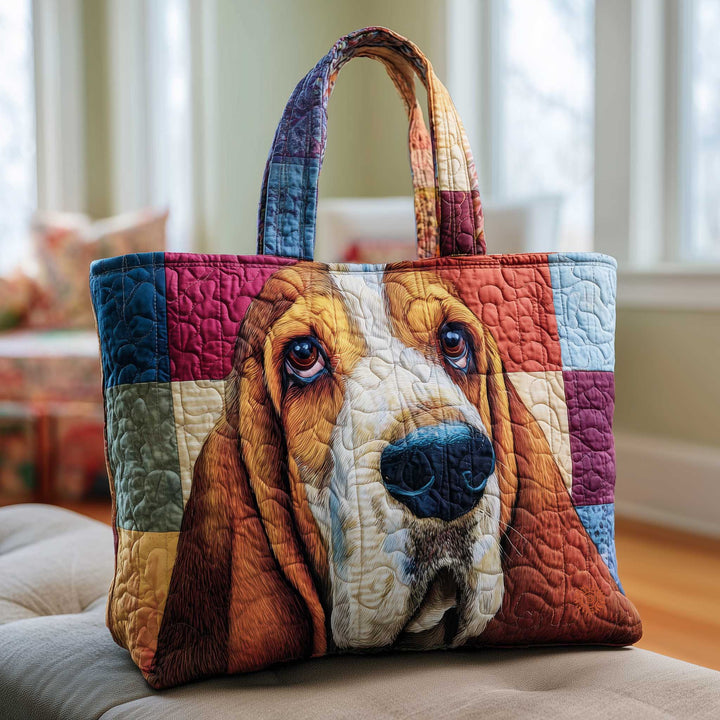 Tote Bag with Basset Hounds Theme and Blanket GFTOMA8623