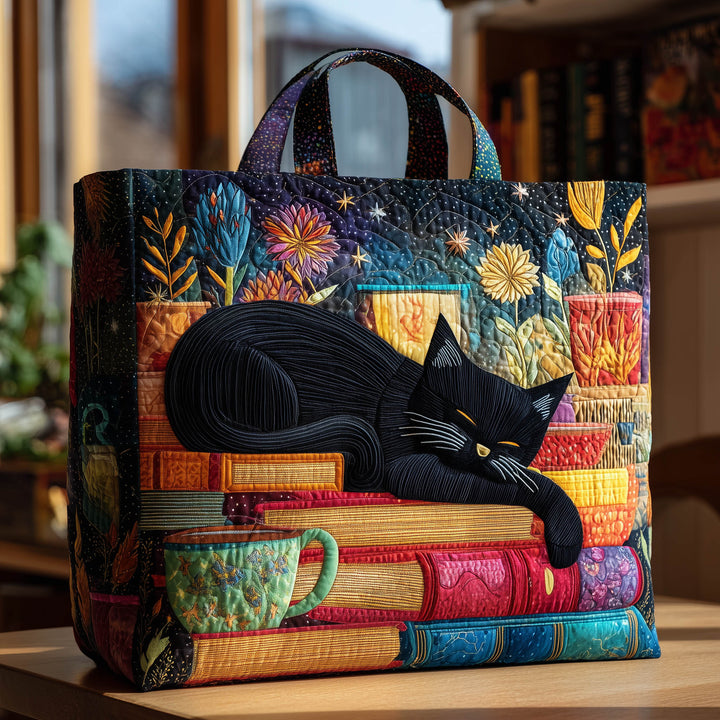 Book Lovers Tote Bag with Blanket Theme