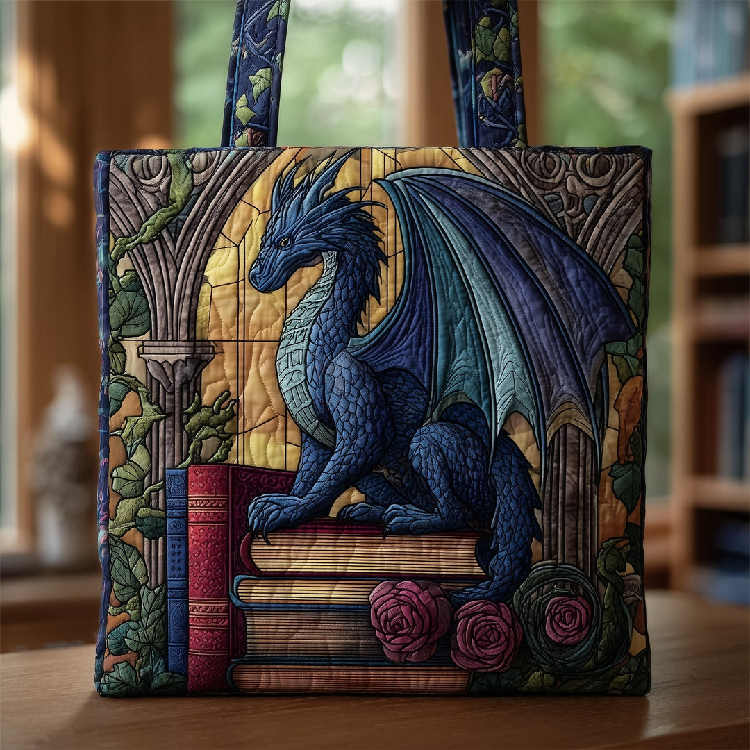 Vintage Dragon-Embroidered Tote Bag GFTONL5038