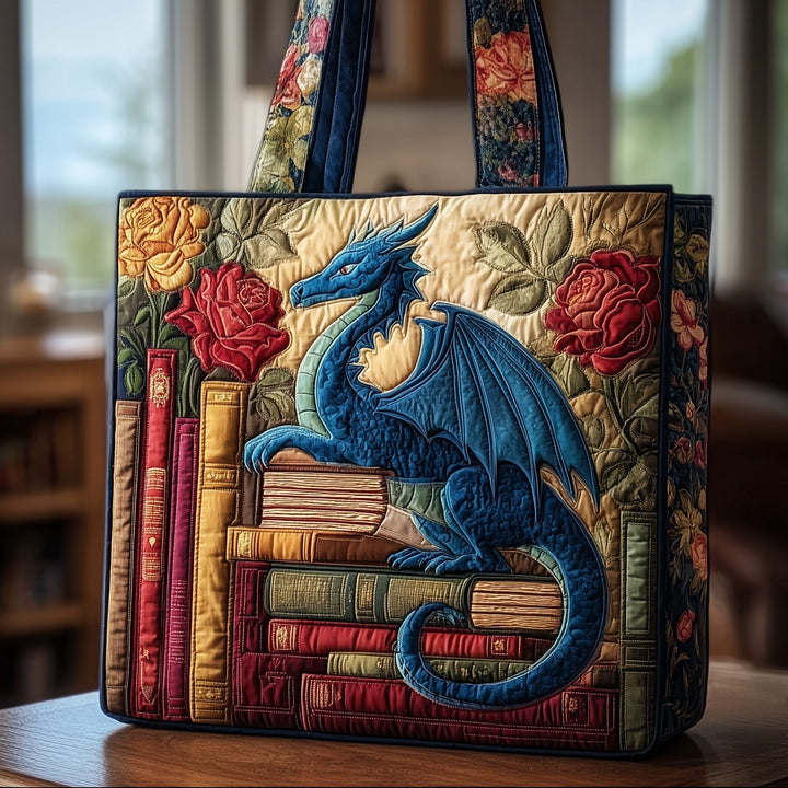 Retro Dragon Quilted Tote Bag - Model GFTONL5039