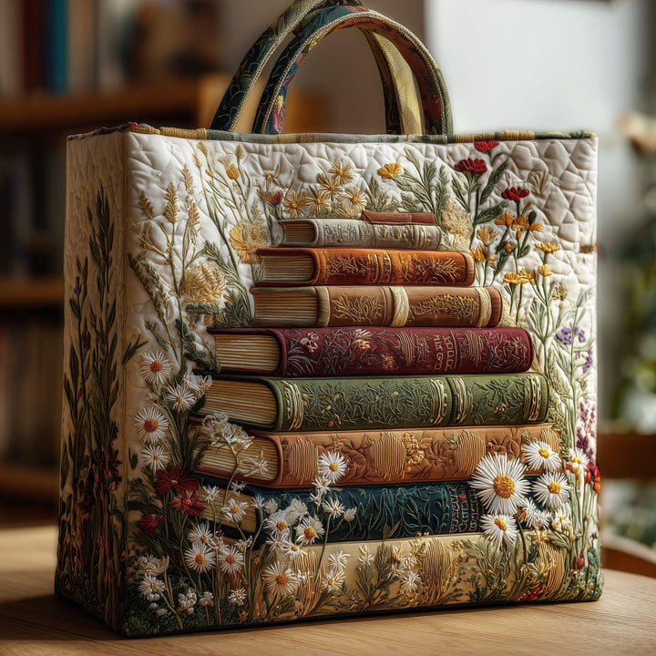 Quilted Tote Bag - Book Haven GFTONL5222