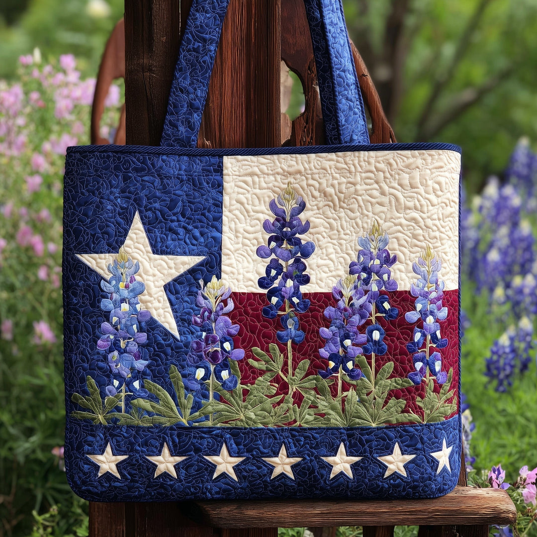 Bluebonnet Embroidered Tote Bag from Texas - Code GFTONL5318
