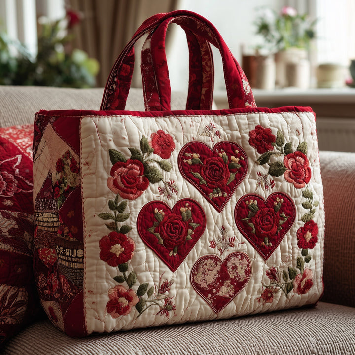 Tote Bag with Pink Love Embroidery GFTONL5450