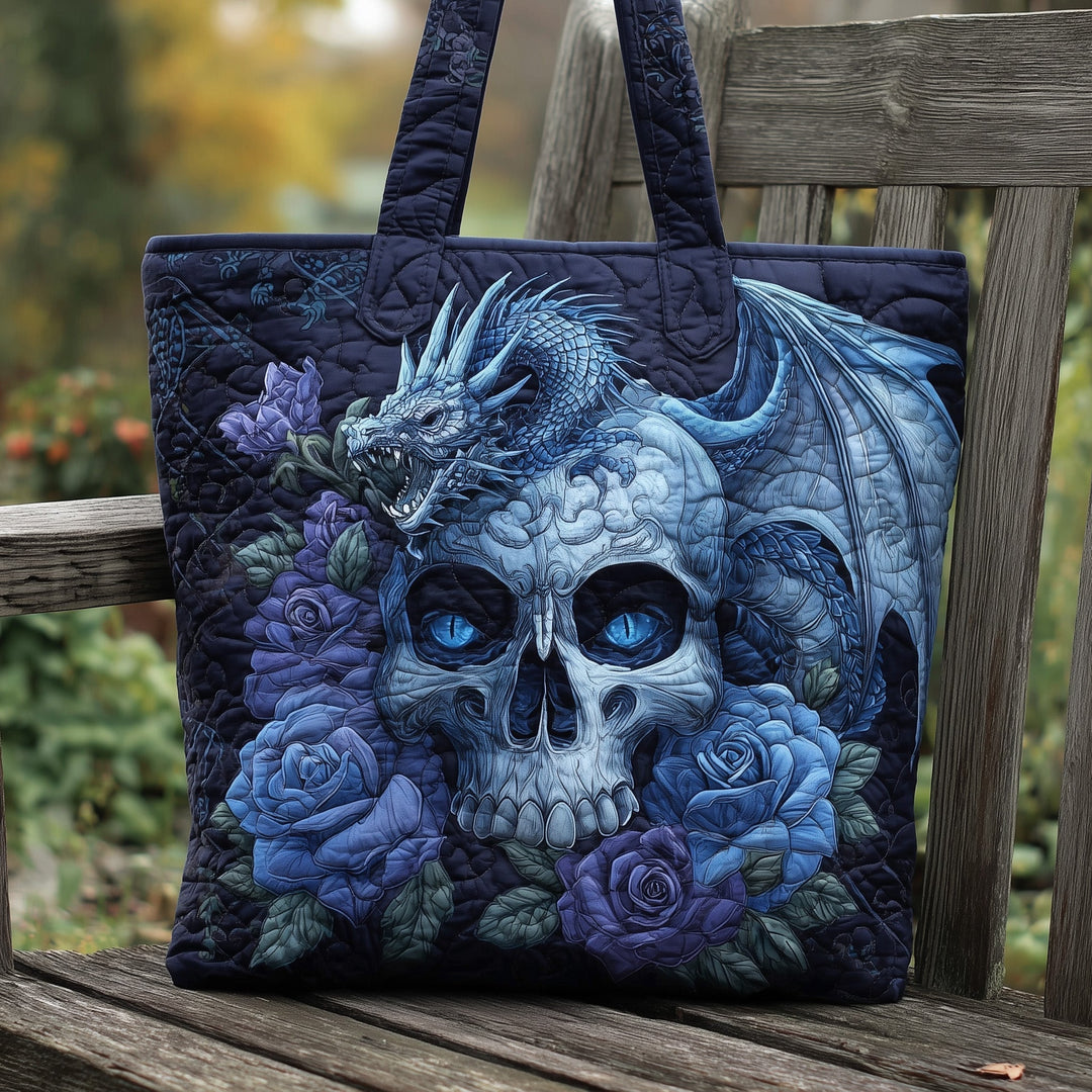 Tote Bag with Dragon and Skull Embroidery GFTONL5759