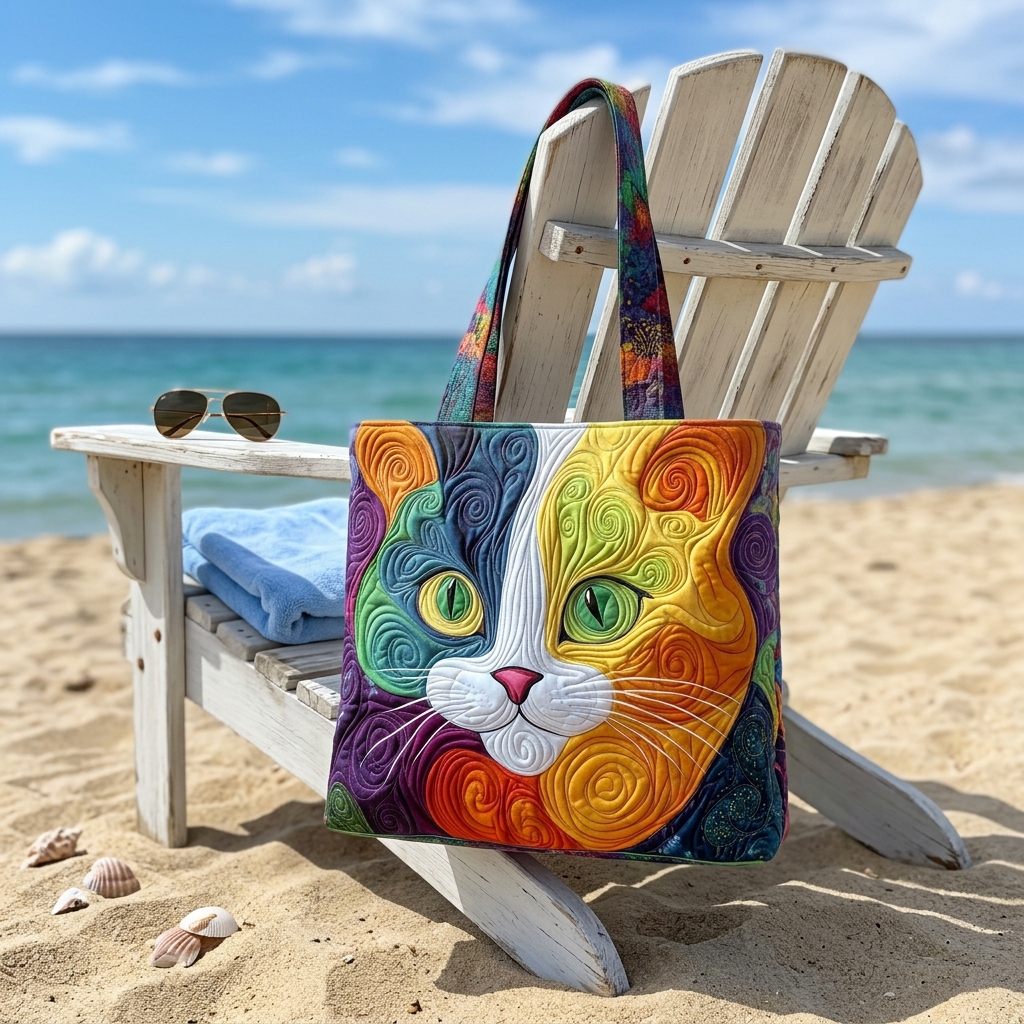 Tote Bag with Cat Diamond Pattern GFTONT1115