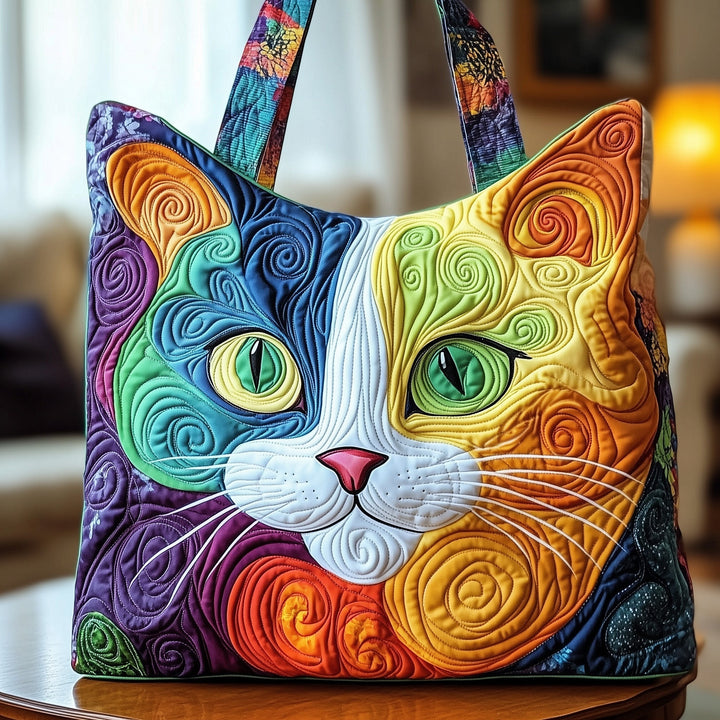 Tote Bag with Cat Diamond Pattern GFTONT1115