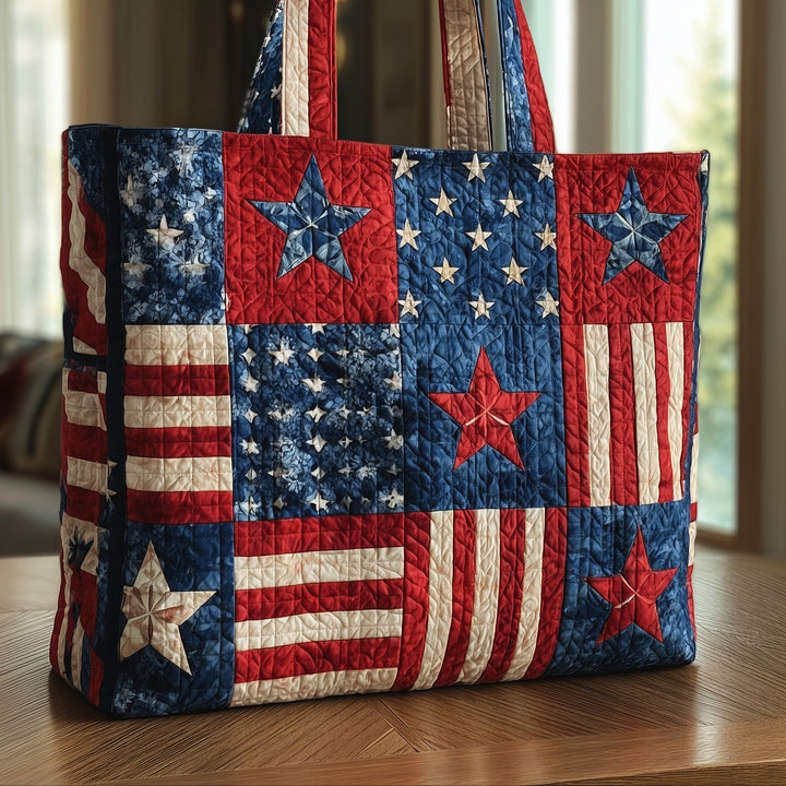 Patriotic Style Tote Bag with Embroidery GFTONT1292