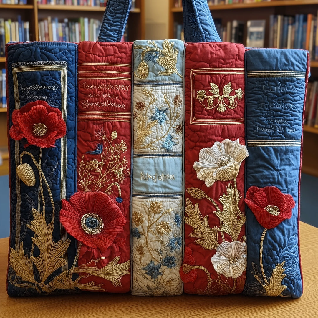 Glory Library Embroidered Tote Bag - Model GFTONT1835