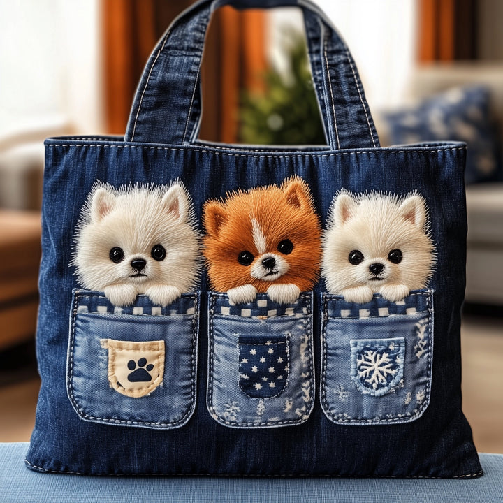 Tote Bag GFTONT4119 with Pomeranian Blanket