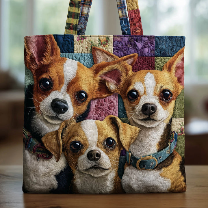 Embroidered Chihuahua Tote Bag - Code GFTONT6111
