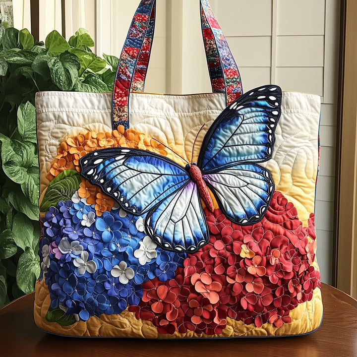 Tote Bag with Embroidery of Hydra and Butterfly GFTONT899