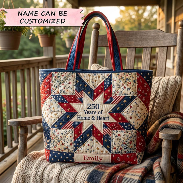 Patriotic Tote Bag with Tile QTCUZ GFTOQM3902