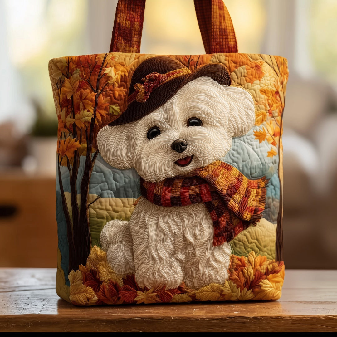Autumn Tote Bag with Blanket Bichon - GFTOTG153