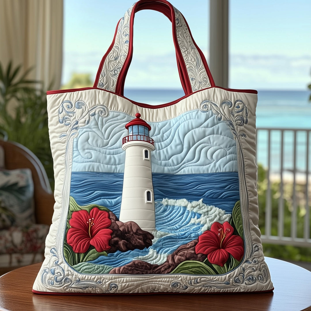 Embroidered Lighthouse Tote Bag GFTOTG664