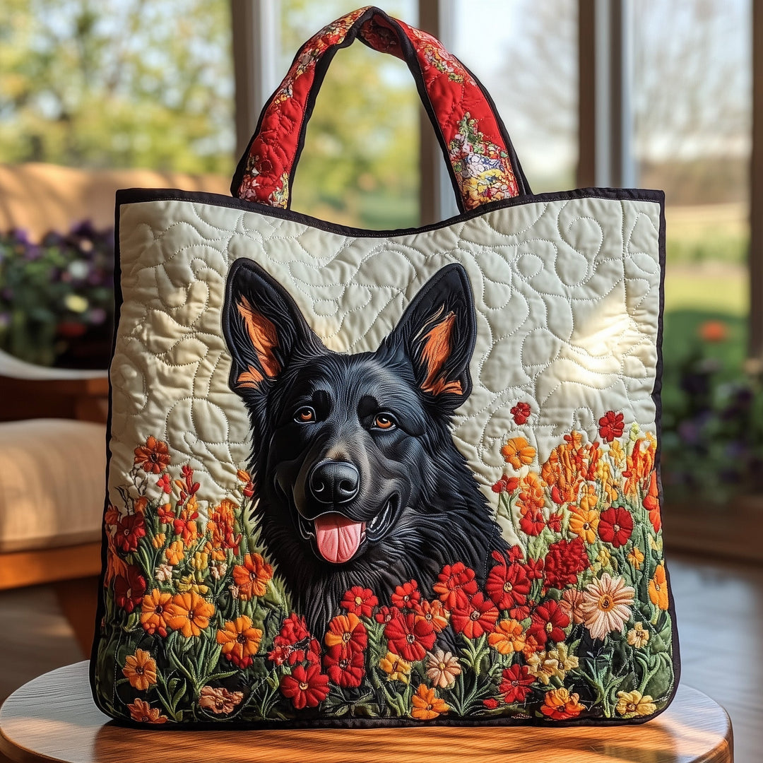 Tote Bag with German Shepherd Embroidery - Code GFTOTG737