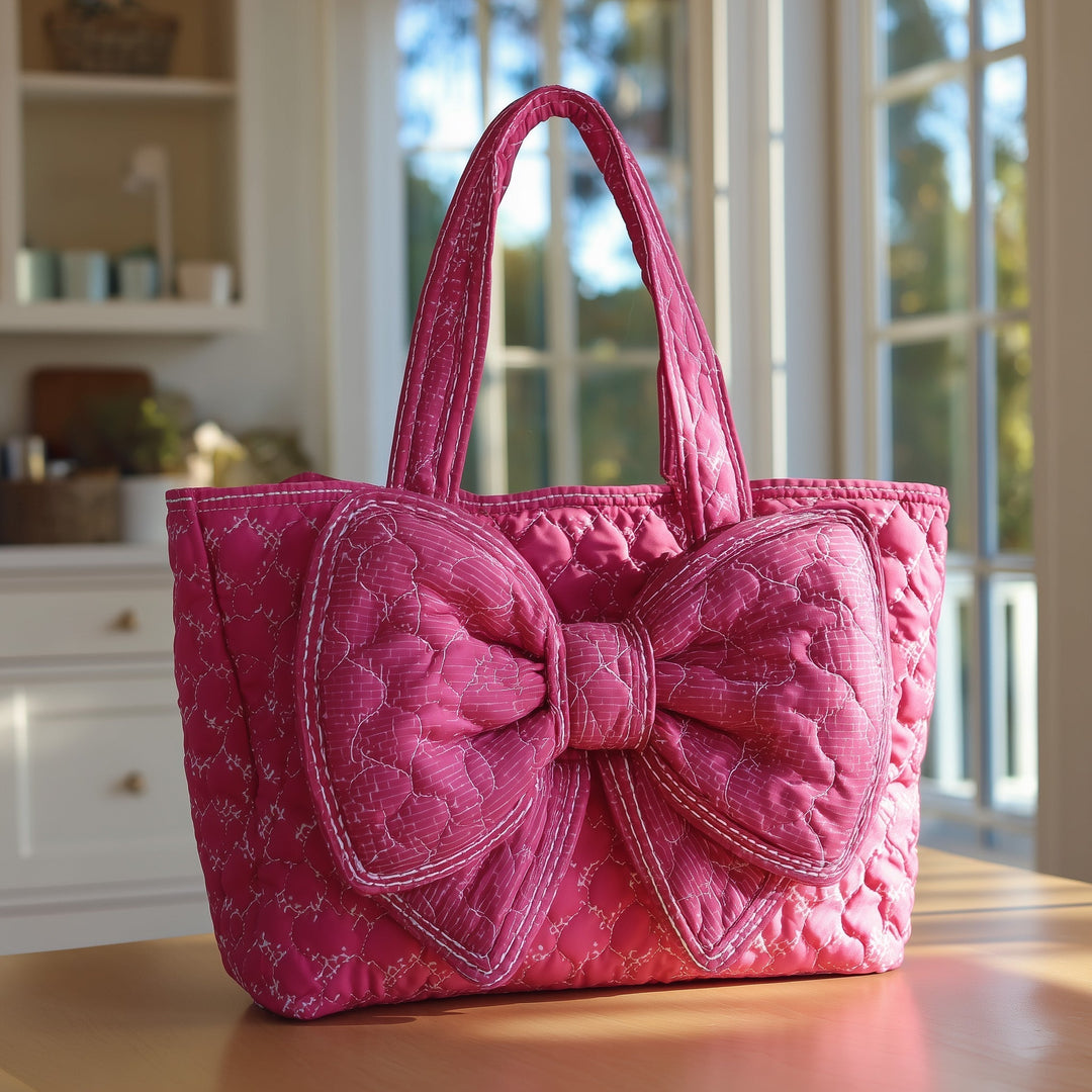 Square Pink Bag with Stitching GFTOTL4261