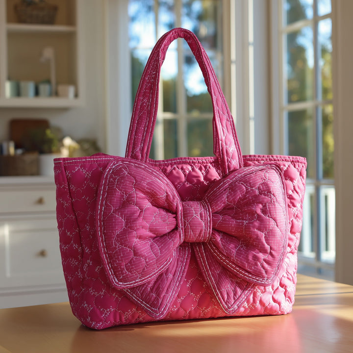 Square Pink Bag with Stitching GFTOTL4261