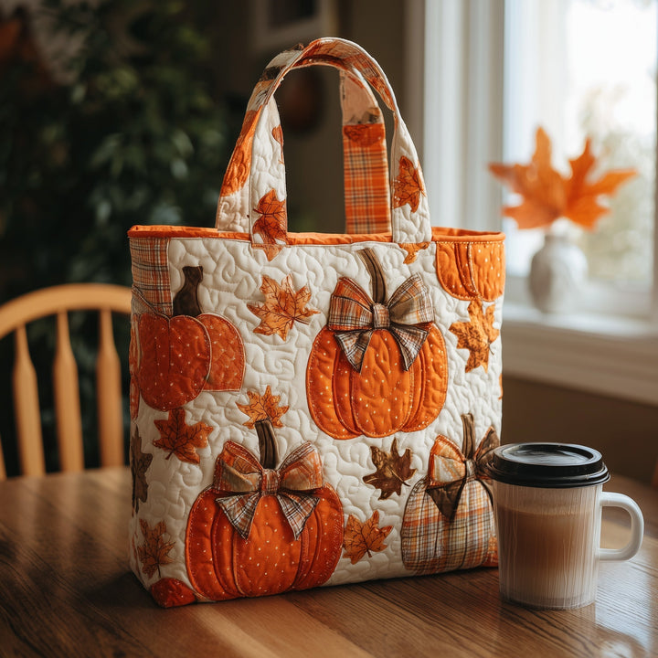 Embroidered Pumpkin Tote Bag - Code GFTOTL4559