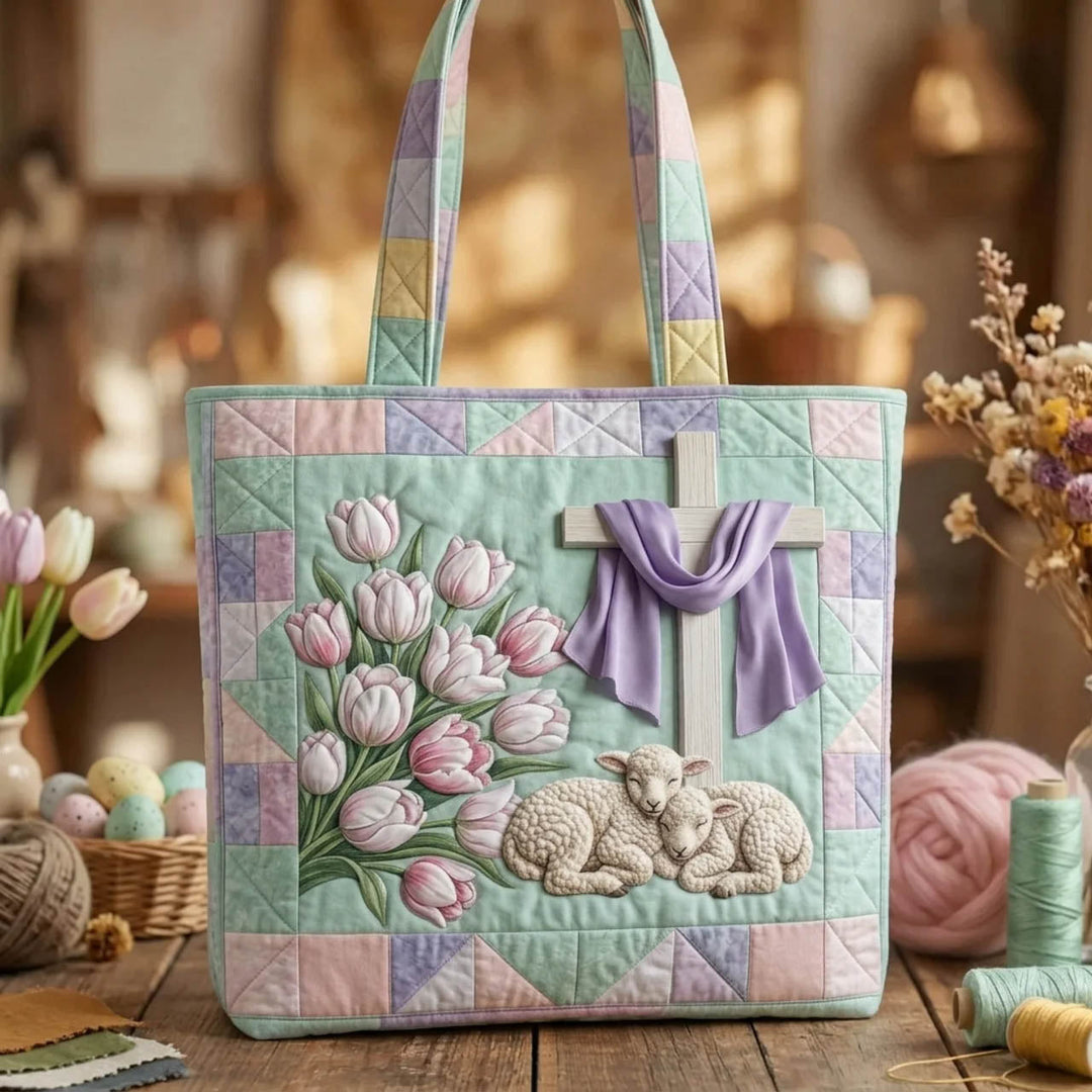 Tote Bag with Embroidery 'Lamb of Grace' GFTOTL5421