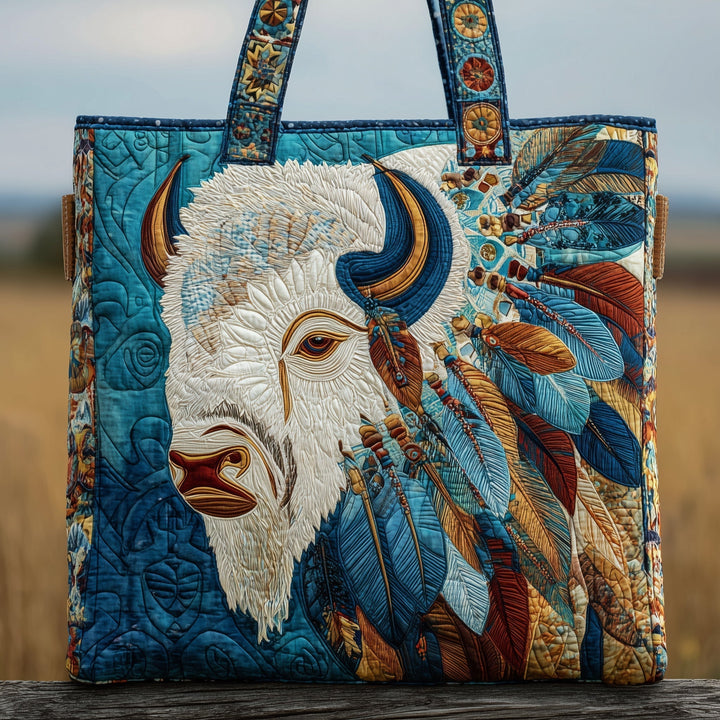 Stunning Bison Embroidered Tote Bag GFTOTP10006