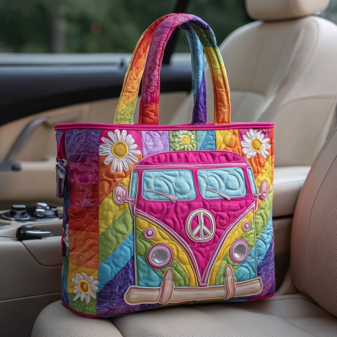 Quilted Hippie Journey Tote Bag - GFTOTP10968