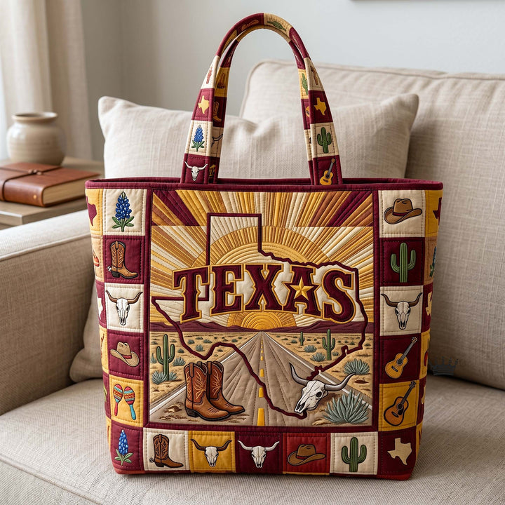 Texas Pride Embroidered Tote Bag - Code GFTOTP18855