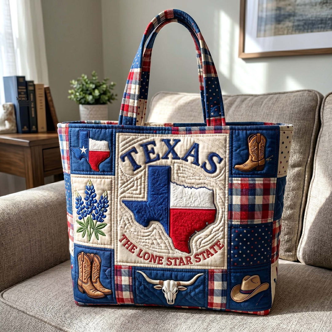 Texas Pride Embroidered Tote Bag - Code GFTOTP18856