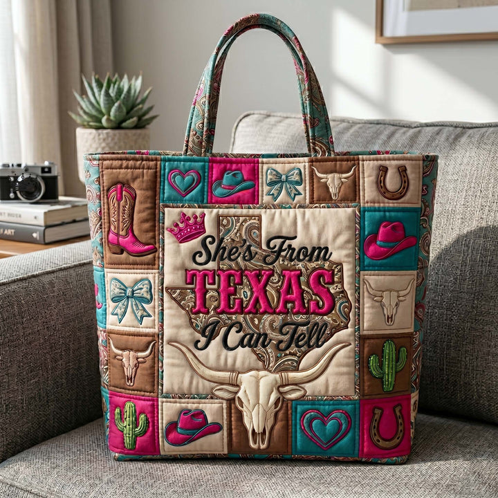 Texas Pride Embroidered Tote Bag - Code GFTOTP18859