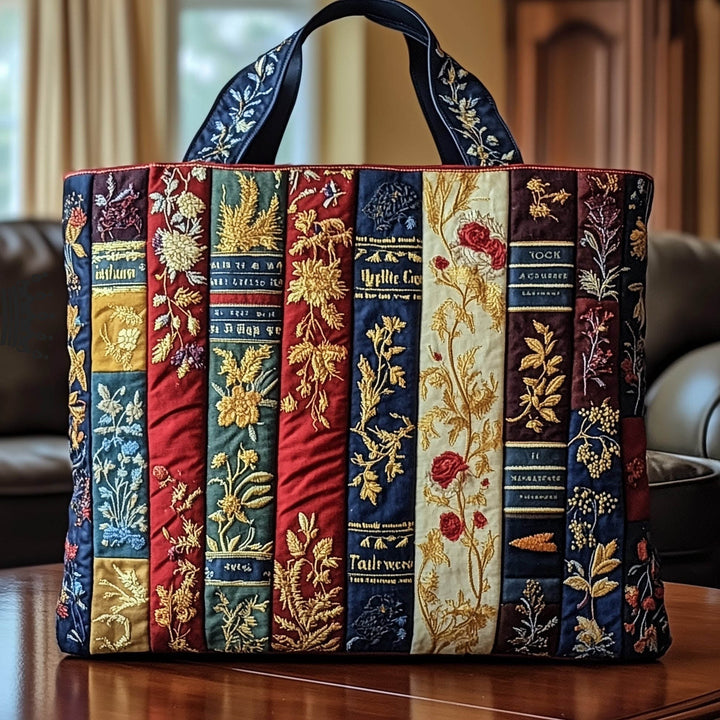 Book Lovers Tote Bag with Blanket Theme