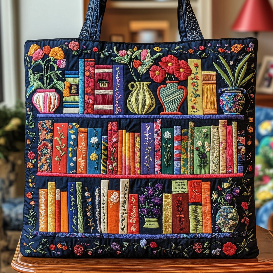 Book Lovers Tote Bag with Blanket Theme