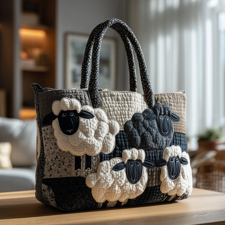 Embroidered Sheep Heaven Tote Bag - Code GFTOHD8294