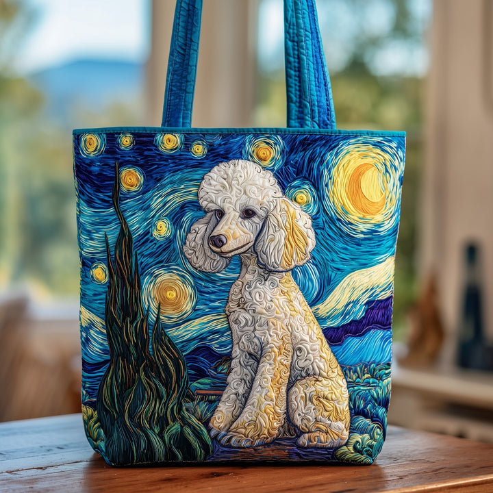 Tote Bag with Papyrus Design Under a Starry Sky - Model GFTOXM156