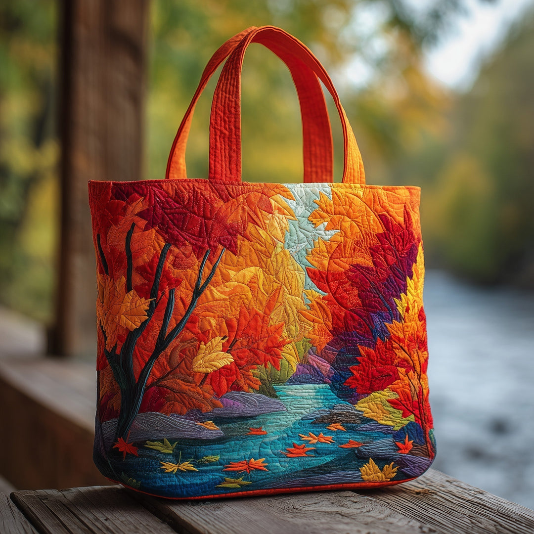 Autumn Flow Embroidered Tote Bag GFTOXM57