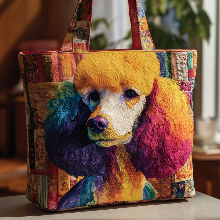Tote Bag with Poodle Embroidery in GFTOYC190 Colours