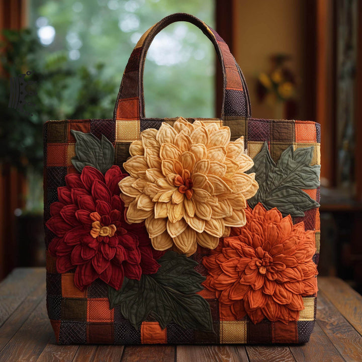 Patchwork Dahlia Tote Bag with Quilting GFTOYC2863