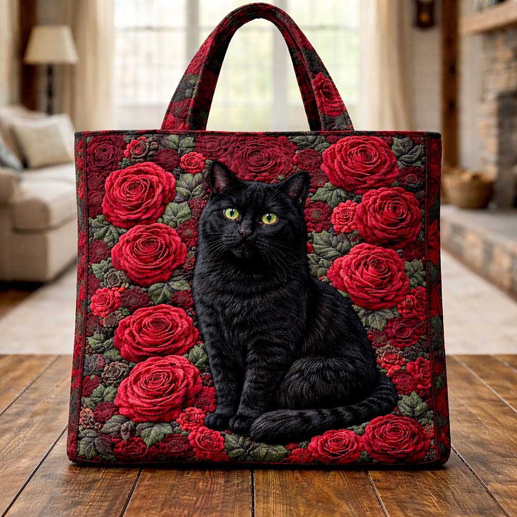Tote Bag with Embroidery Gentle Purr - Code GFTOYC3130