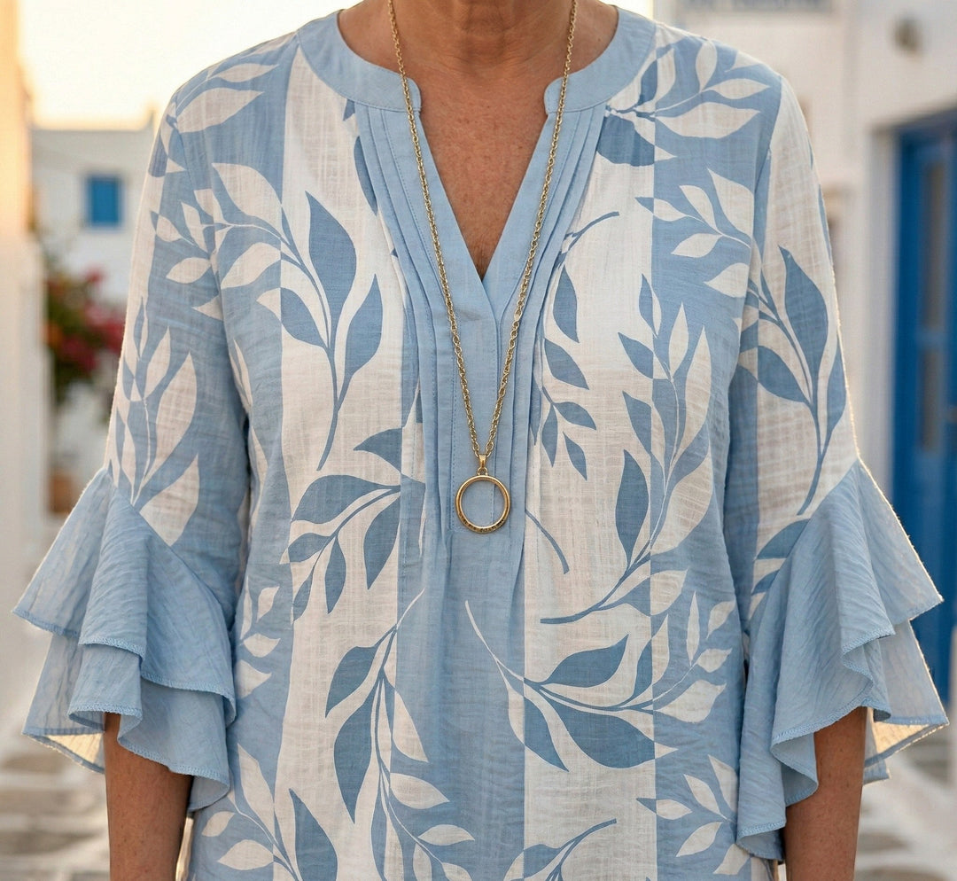 Agapi – Blouse with Leaves