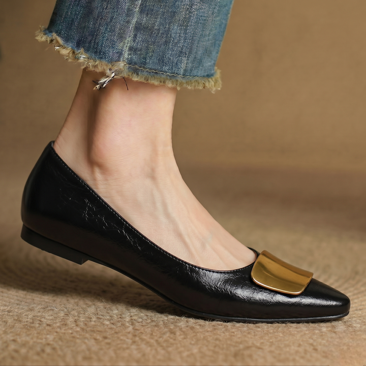 Relia Genuine Leather Flats