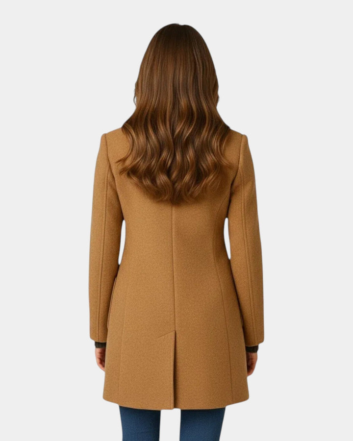 Chic Tailored Coat with Stand-Up Collar