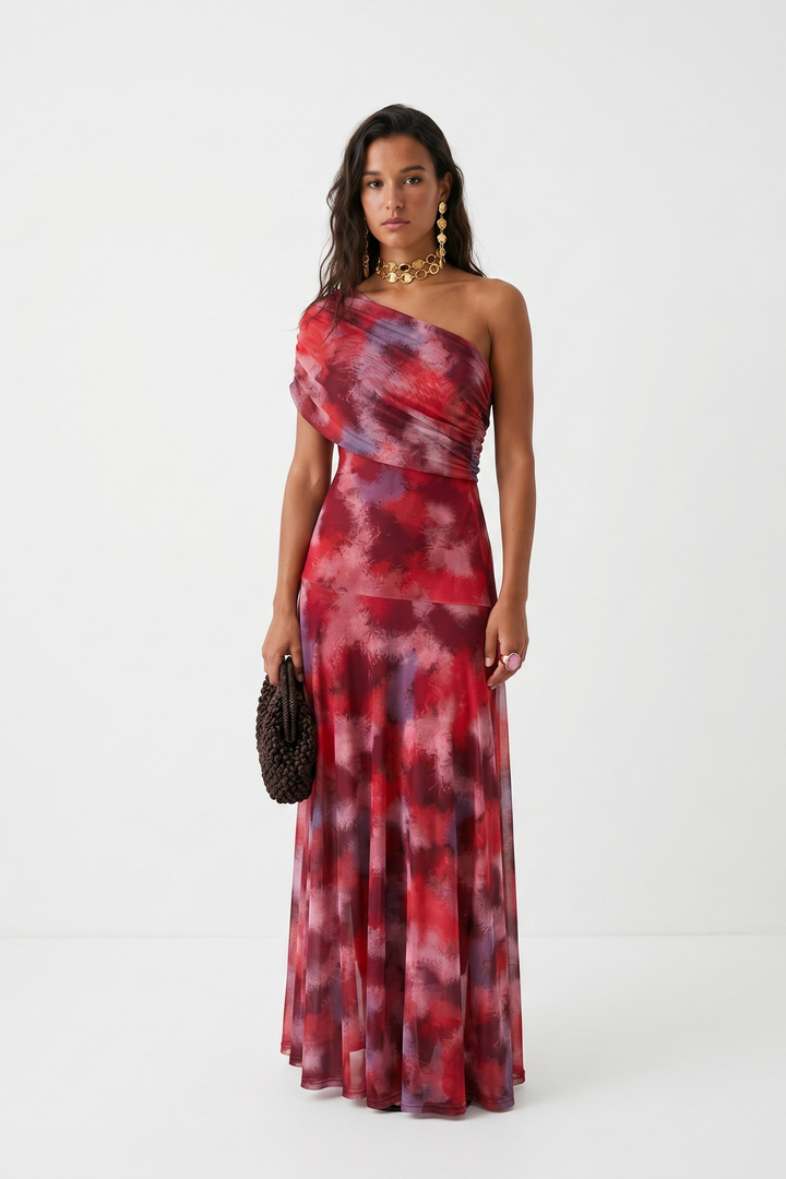 Sofia | Off-Shoulder Maxi Dress with Elegant Draping