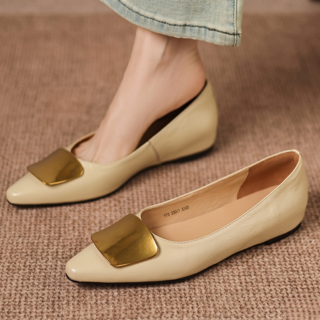 Relia Genuine Leather Flats
