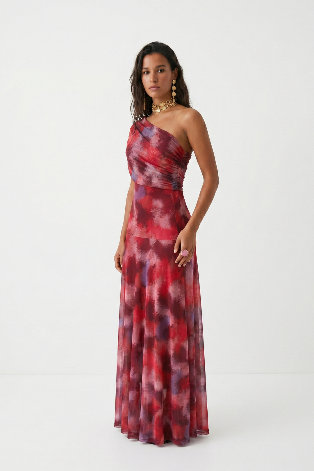 Sofia | Off-Shoulder Maxi Dress with Elegant Draping