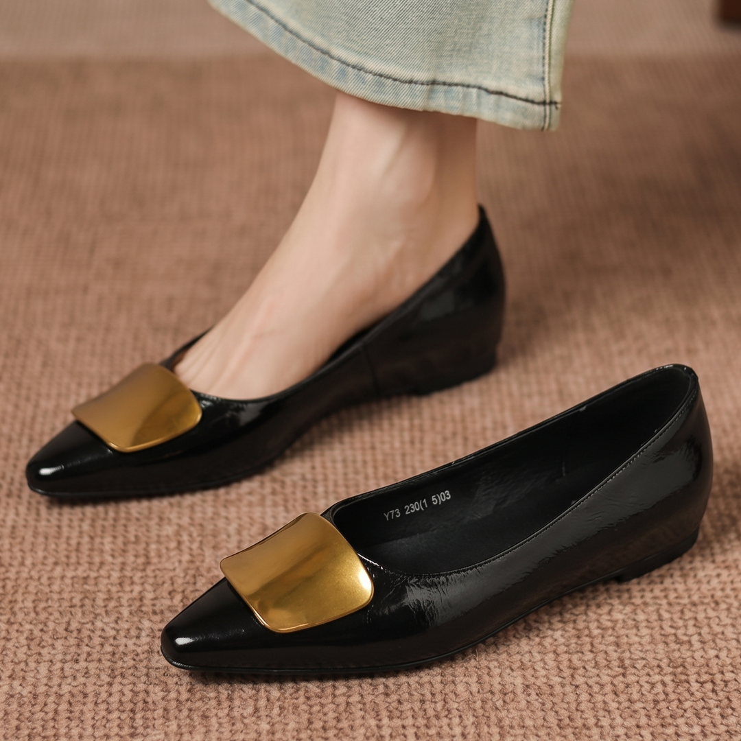 Relia Genuine Leather Flats