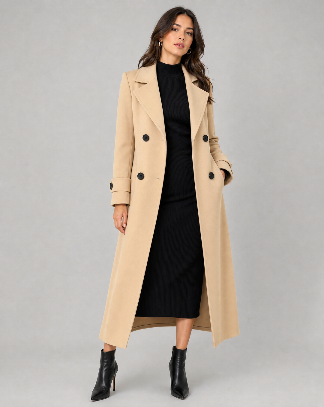 Cozy Long Wool Coat – Perfect for Comfort and Versatility