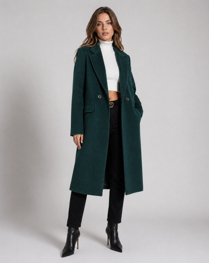 Timeless Short Women's Trench Coat Featuring Distinctive Button Detail