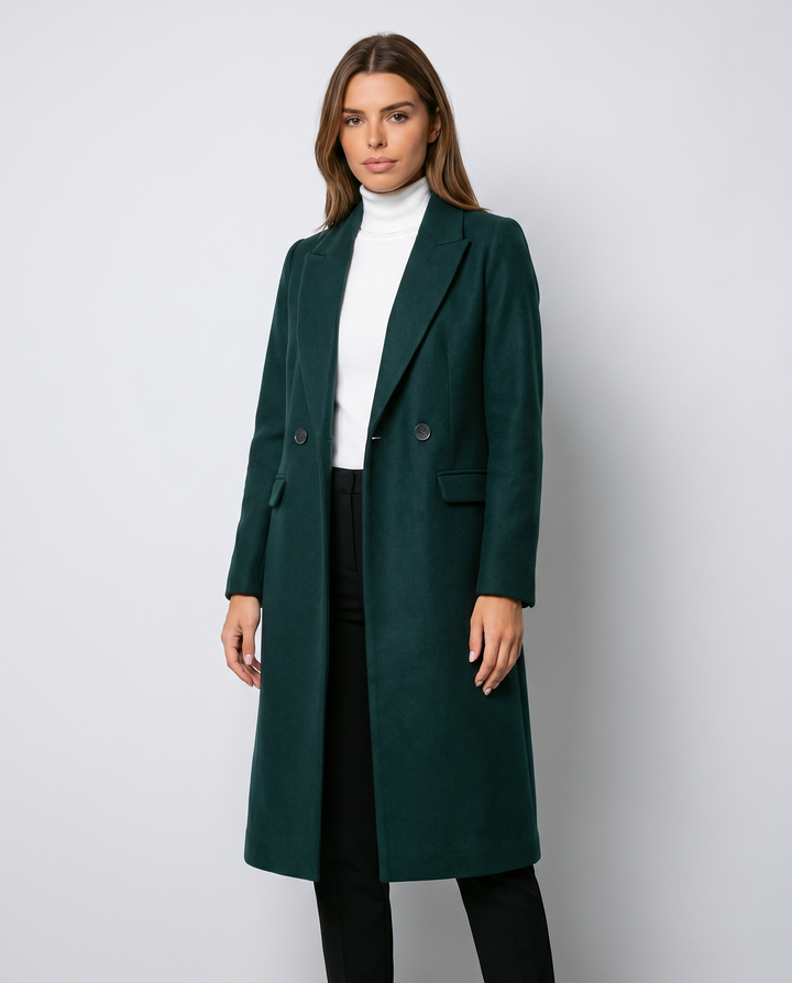 Timeless Short Women's Trench Coat Featuring Distinctive Button Detail
