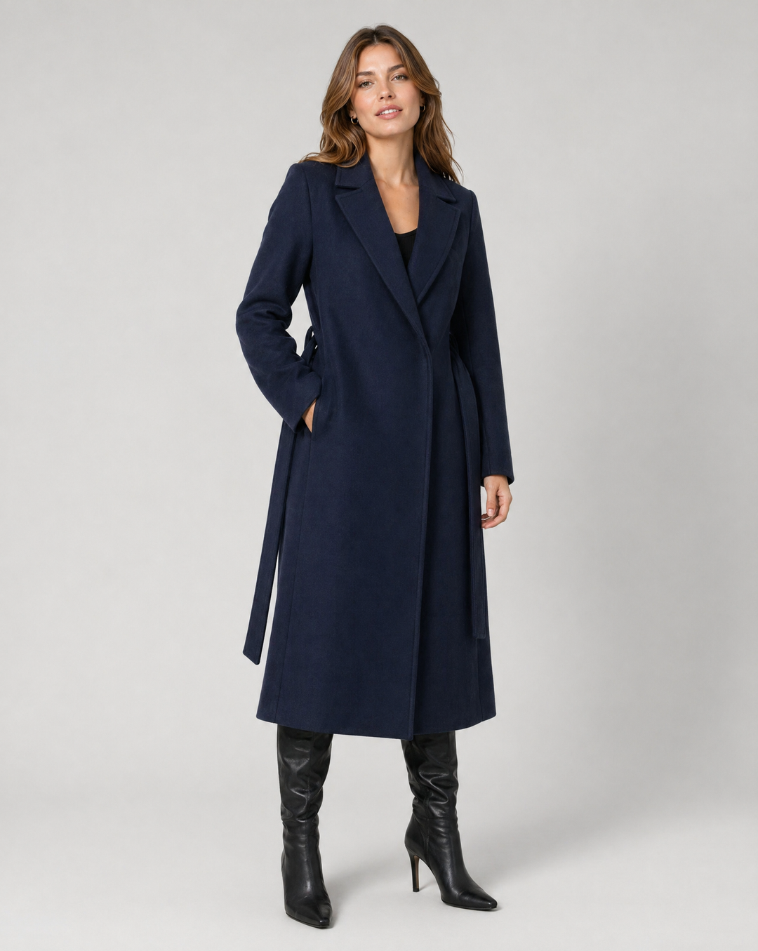 Button-Up Long Classic Winter Coat